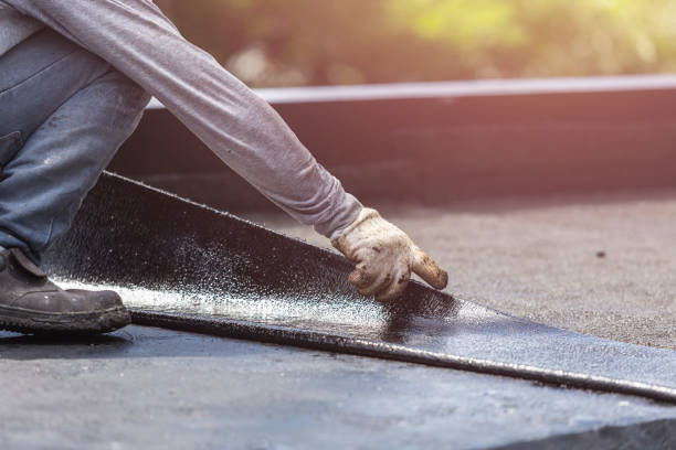 Professional Basement Waterproofing technician working in Upland, PA